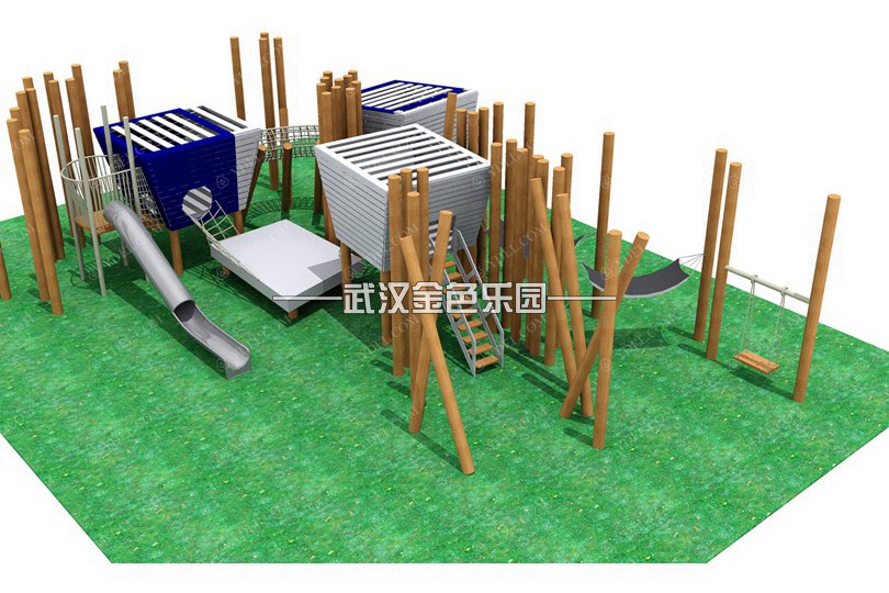 景觀不銹鋼滑梯019